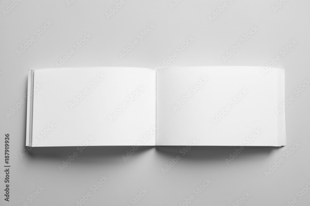 Mock up of brochure on white background