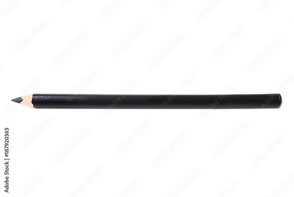 Black eye pencil on white background Black eye pencil on white background