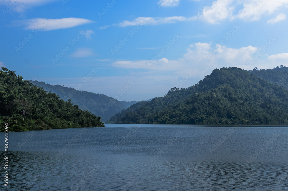 landscape on the lake in Thailand