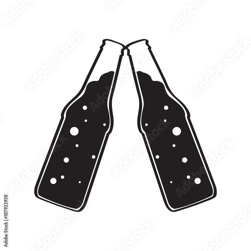 Pair of beer bottles