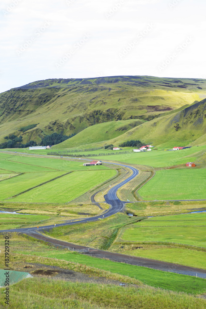 アイスランド　ヴィークの風景
