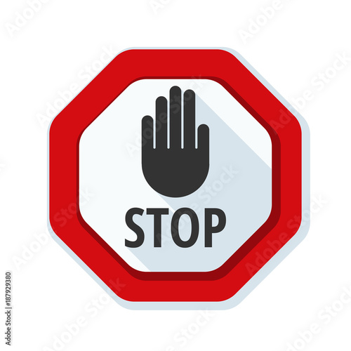 Stop sign illustration