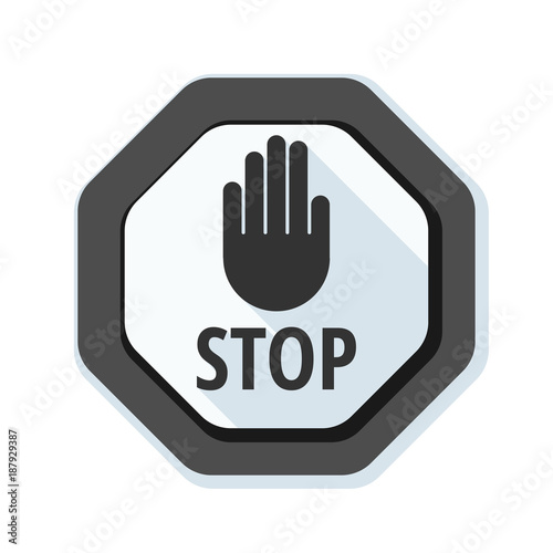 Stop sign illustration