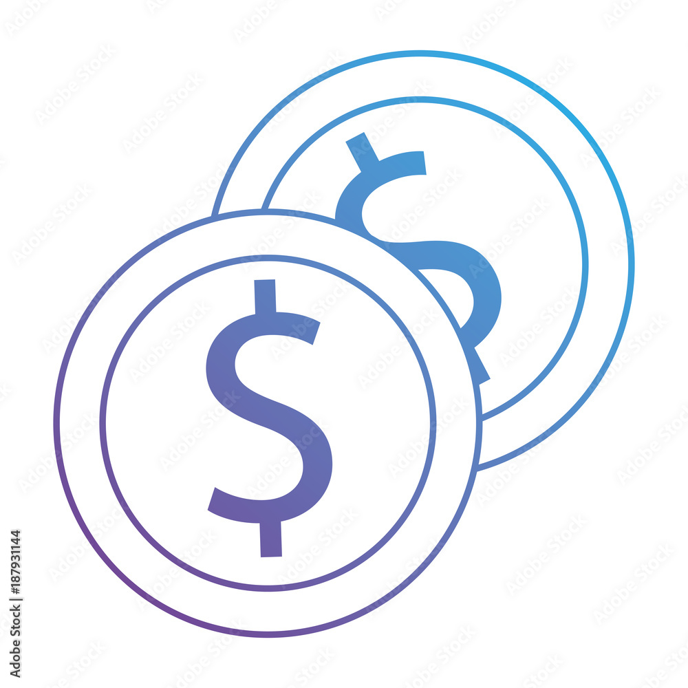 coin money isolated icon coin money isolated icon