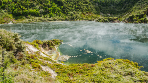 Beautiful thermal land on New Zealand.