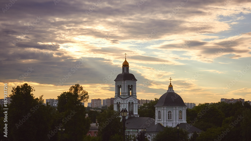 Russian Church at sunset