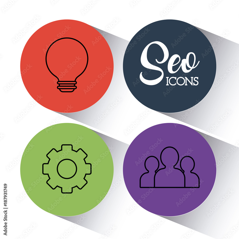 seo search engine optimisation and marketing icon seo search engine optimisation and marketing icon