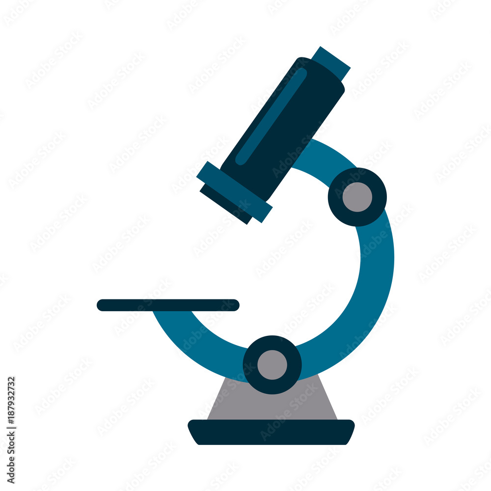 Microscope science tool icon vector illustration graphic design Microscope science tool icon vector illustration graphic design