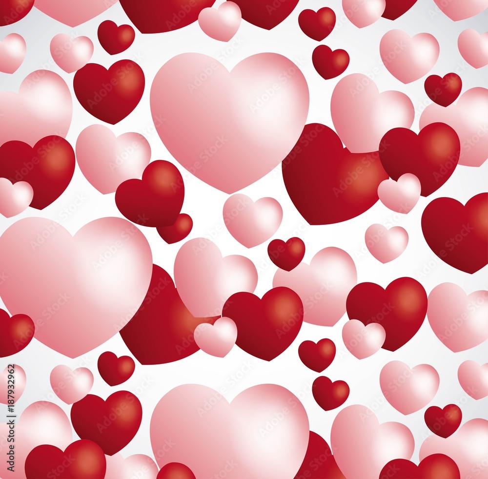 hearts seamless pattern background