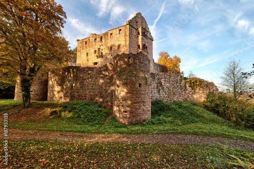 Minneburg im Herbstwald photo