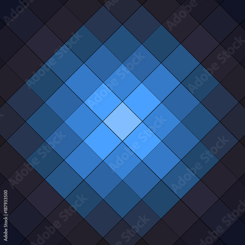 blue tonal square background pattern dark to lght