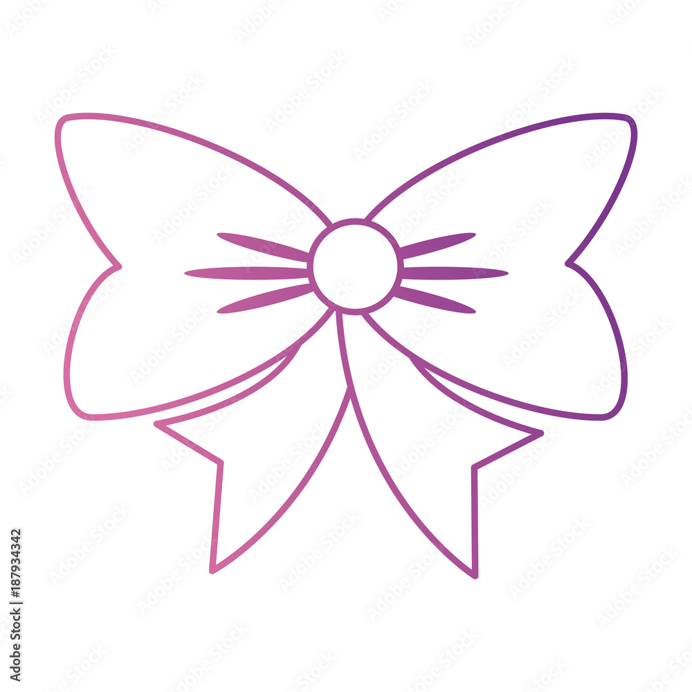 cute bowntie ribbon icon