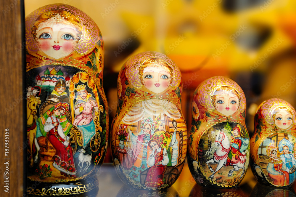 Russian puzzle nesting dolls - Matryoshka