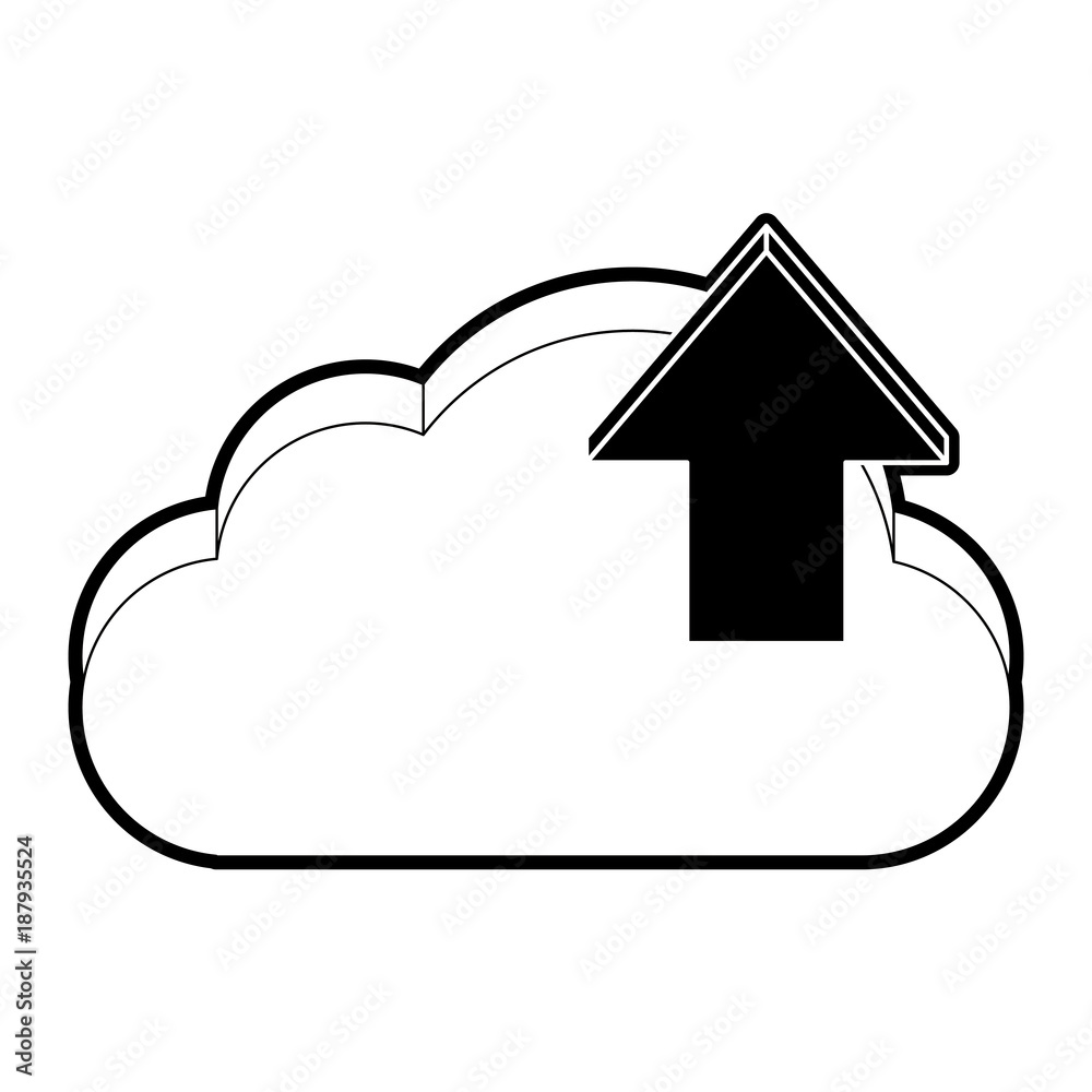 Cloud computing technology symbol icon vector illustration graphic design Cloud computing technology symbol icon vector illustration graphic design