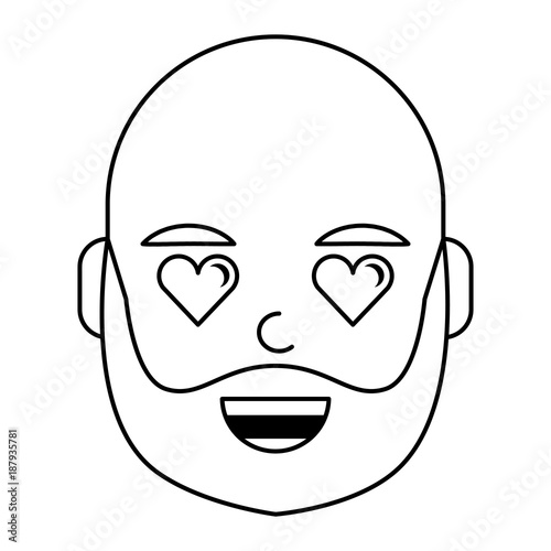 lovely young man avatar character vector illustration design