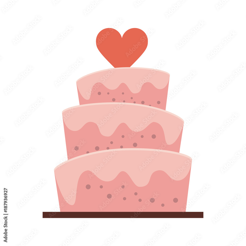 Wedding big cake icon vector illustration graphic design Wedding big cake icon vector illustration graphic design