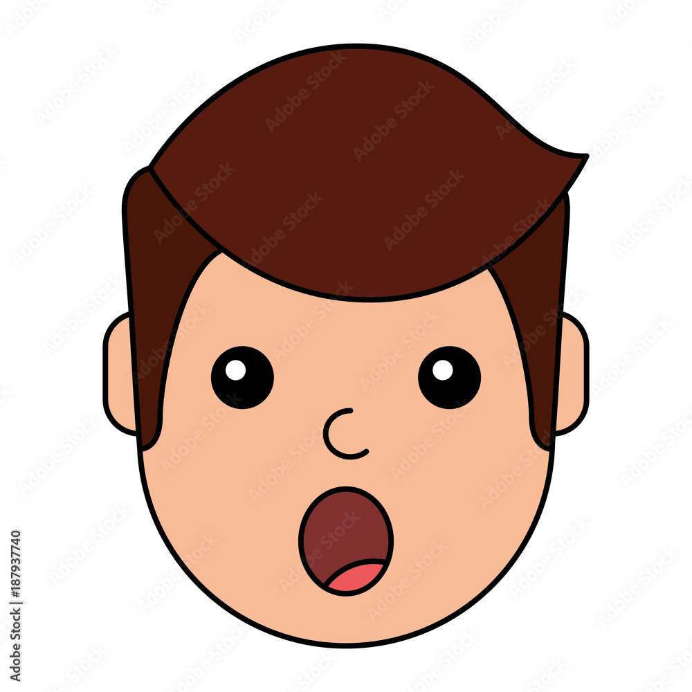 surprised young man avatar character vector illustration design surprised young man avatar character vector illustration design