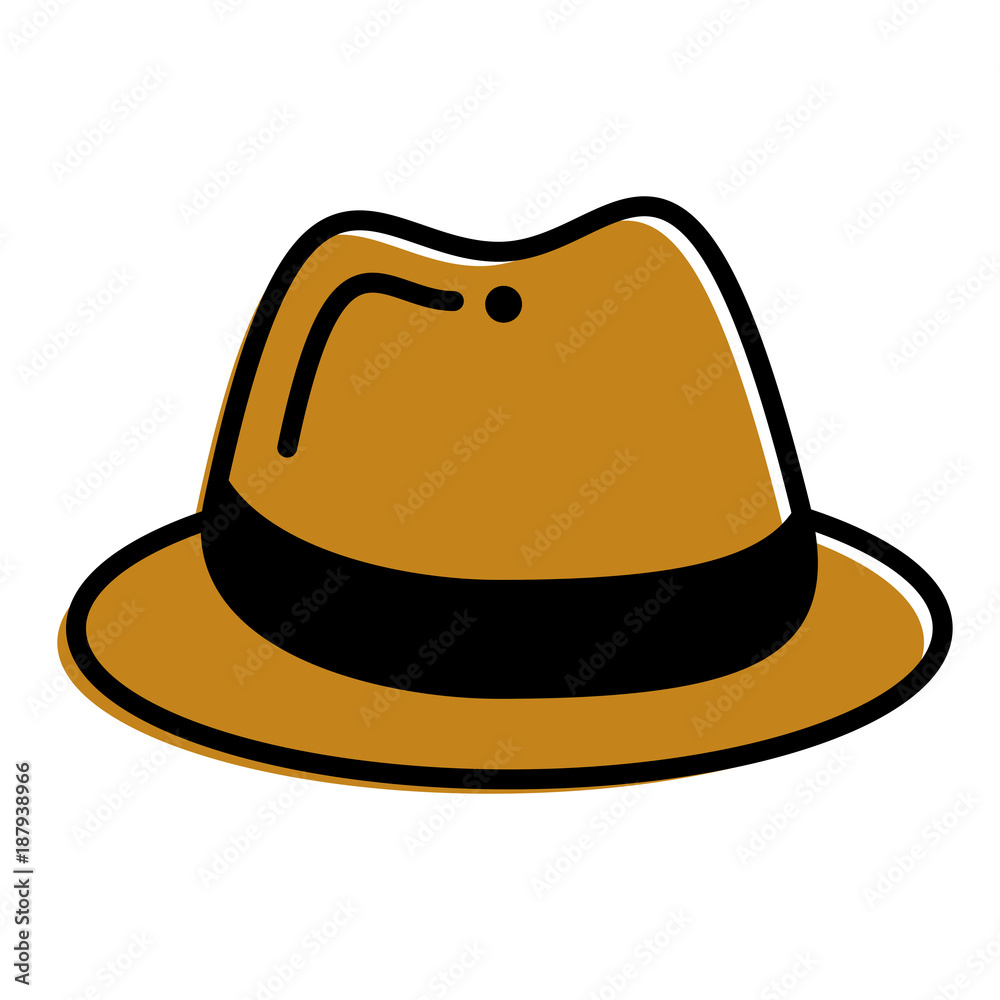 hat fashion accessory elegant icon vector illustration hat fashion accessory elegant icon vector illustration