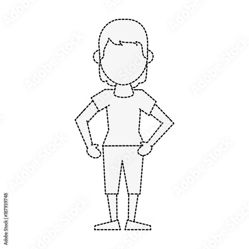 Wallpaper Mural Woman avatar cartoon icon vector illustration graphic design Torontodigital.ca