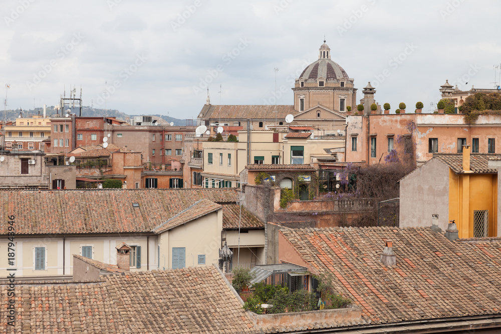 Dächer Ansicht von Rom als Set