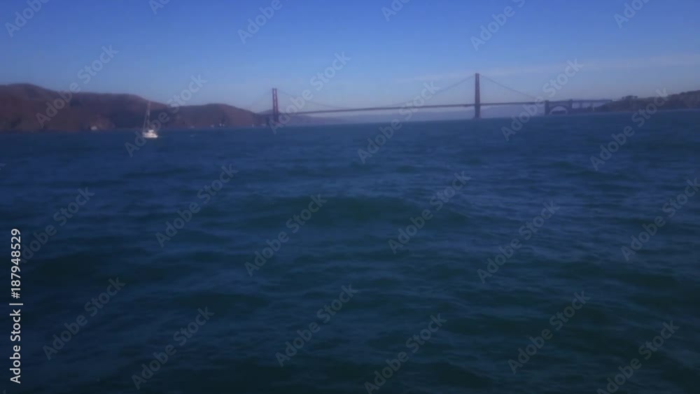 Sailing towards the Golden Gate Bridge from the Pacific Ocean. Sailing towards the Golden Gate Bridge from the Pacific Ocean.