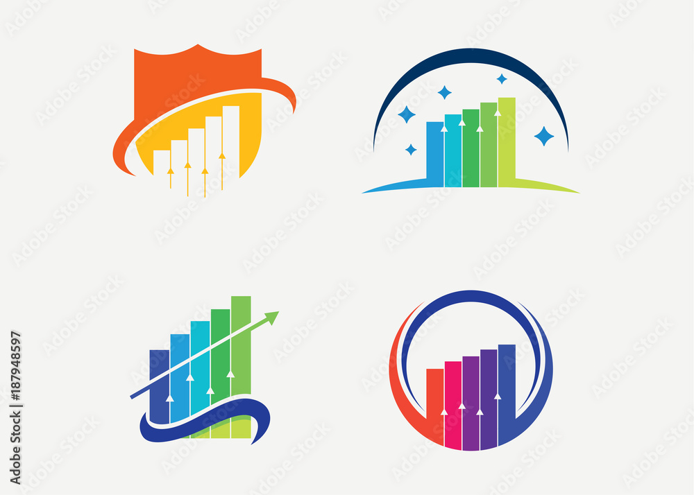 Stat Finance Logo Set Template Design Vector, Emblem, Design Concept, Creative Symbol, Icon Stat Finance Logo Set Template Design Vector, Emblem, Design Concept, Creative Symbol, Icon