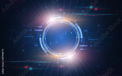 Abstract technology background Hi-tech communication concept innovation background vector illustration