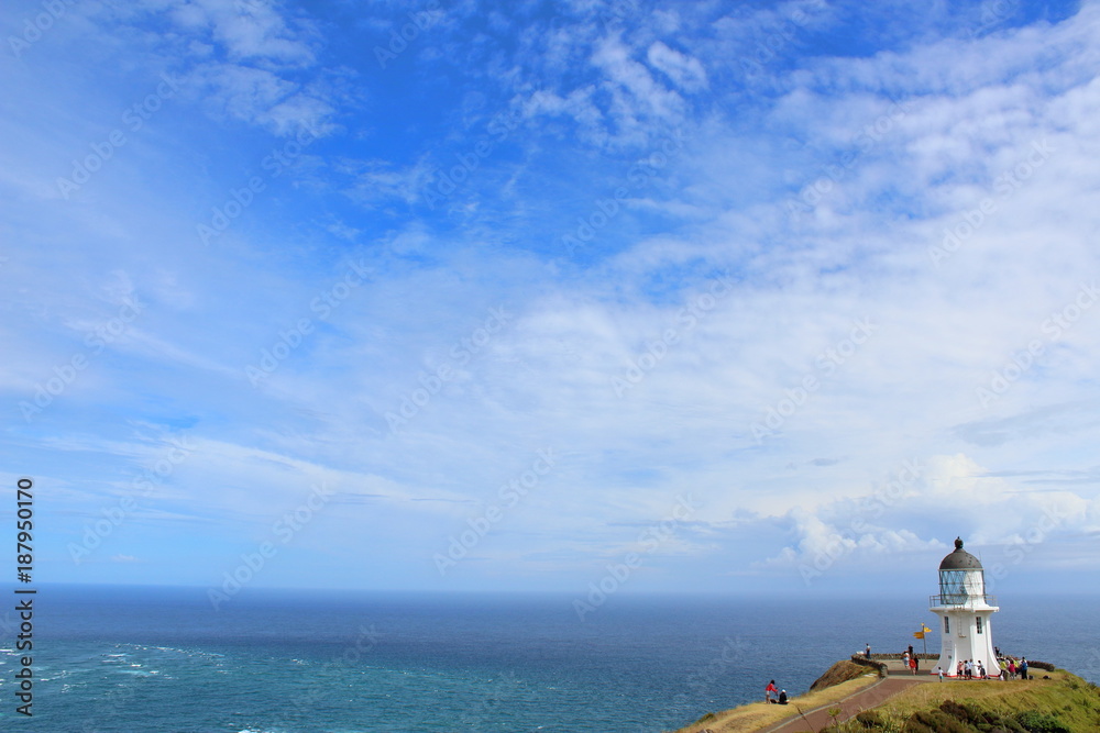 Cape Reinga with blue sky in New Zealand