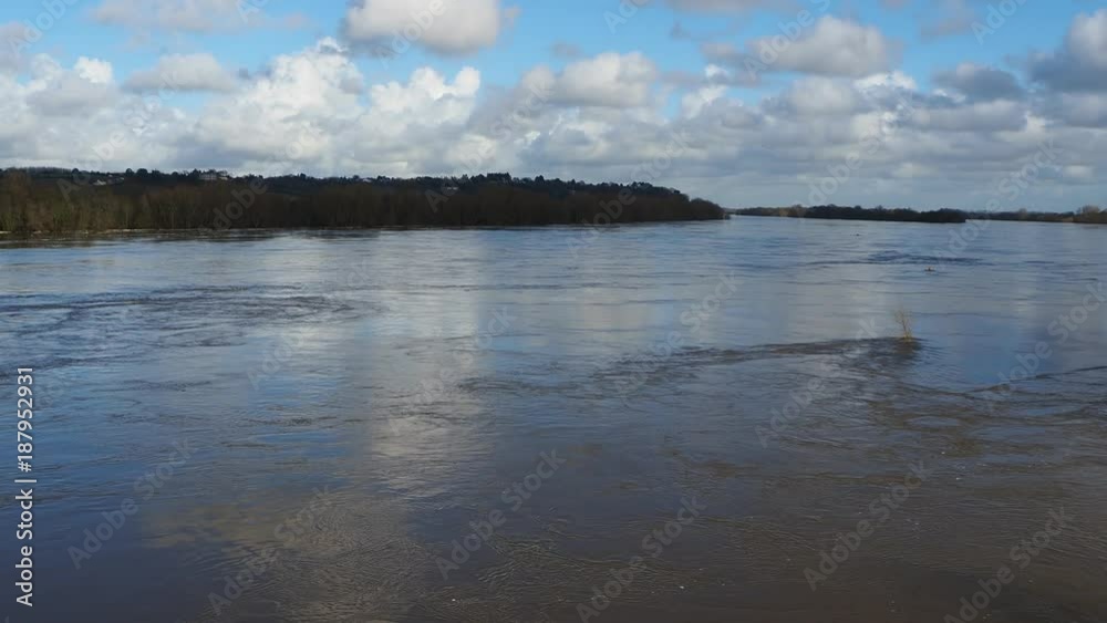 France, the overflowing Loire river close to Nantes France, the overflowing Loire river close to Nantes