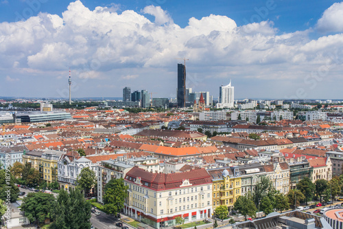 Vienna panorama rooftops