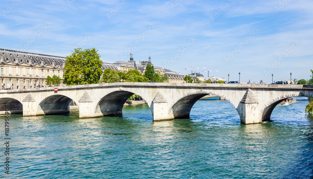 View of  Pont Royal. Paris. France