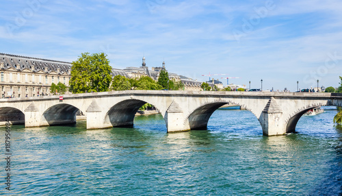View of  Pont Royal. Paris. France © Nikolai Korzhov