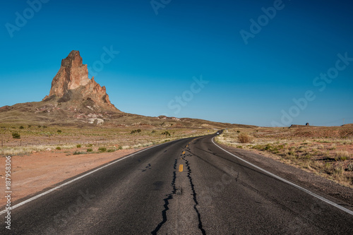 Empty scenic highway in Arizona