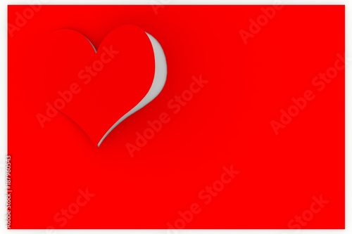 3D illustration. Love heart greeting card background. Space for text in love and Valentine's Day.. Free Download 3D illustration. Love heart greeting card background. Space for text in love and Valentine's Day.. - GFXLoad