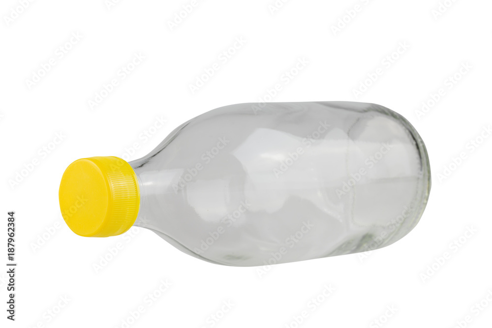 glass bottle isolated on white background - clipping paths