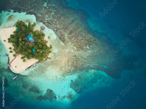 Coral island in Nicaragua