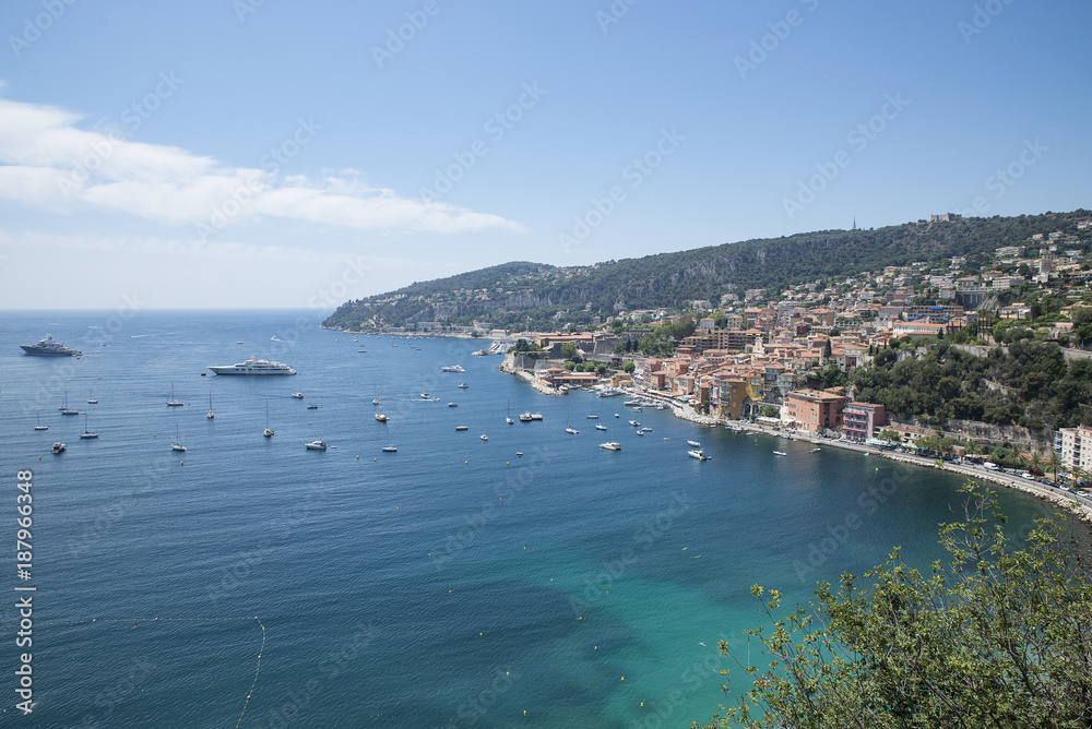 View of Villefranche sur la Mer French Riviera