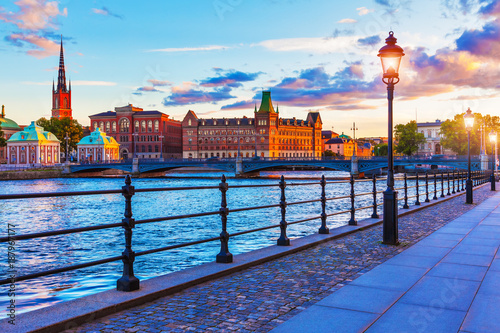 Photography Scenic sunset in Stockholm, Sweden