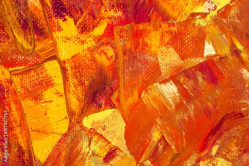 Hintergrund in Braun-Rot-Gold-Gelb-Orange-Pink, Textur, Leinwand, Gouache-Farbe, Gemälde, abstrakte Kunst 