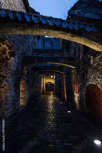 St. Catherine's Passage at night in Tallinn © Andrés García