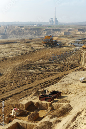 Busy surface mine