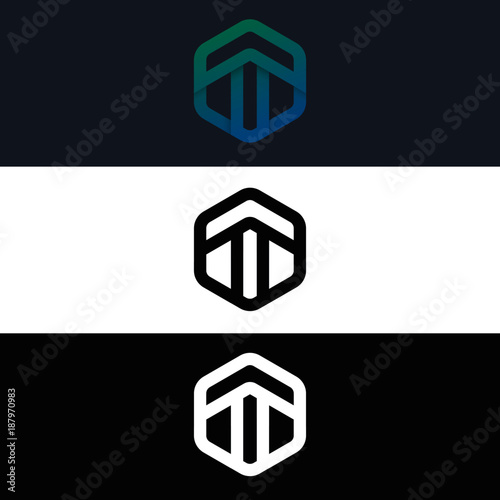 T Arrows Letter Logo