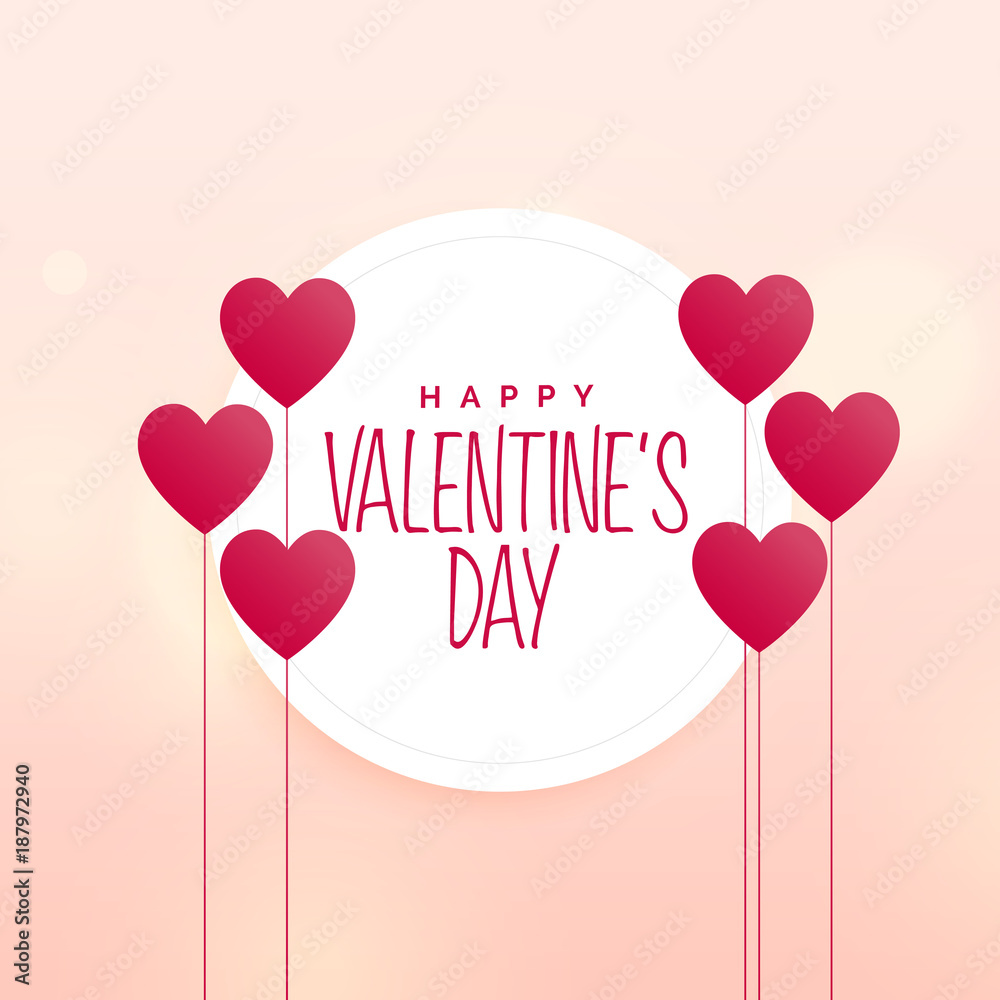 happy valentine's day cute heart background
