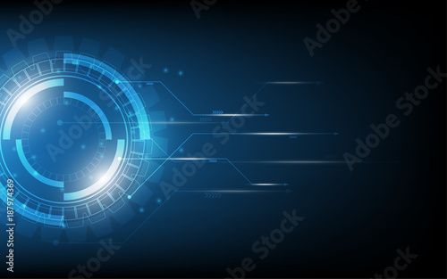 Abstract technology background Hi-tech communication concept innovation background vector illustration
