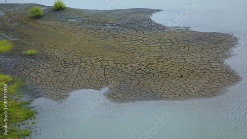 Alazani river originating in Greater Caucasus washing shore of Shilda Kakheti photo