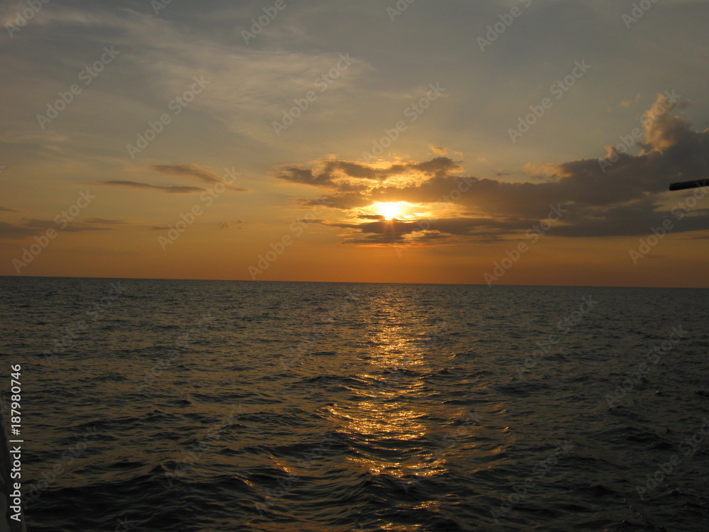 Maui 1, ocean, water, lake, sunset, sunrise, clouds, 