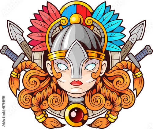 legendary female warrior Valkyrie, Scandinavian mythology
