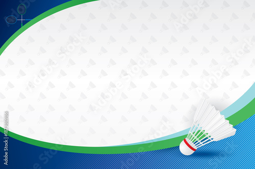 Badminton design background. Vector illustration