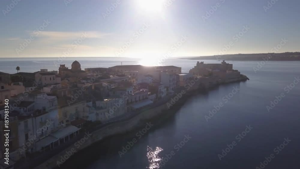 flying towards end of Ortygia flying towards end of Ortygia