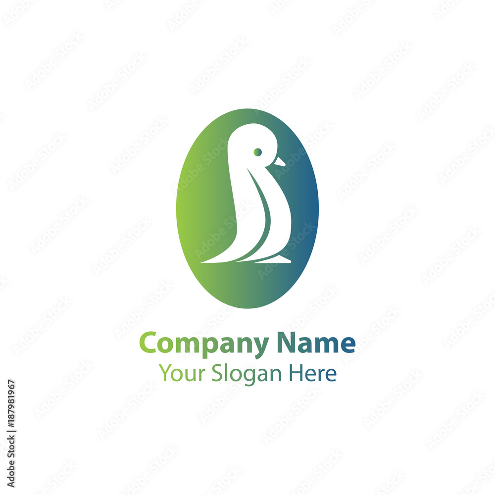 Fototapeta premium Penguin logo design